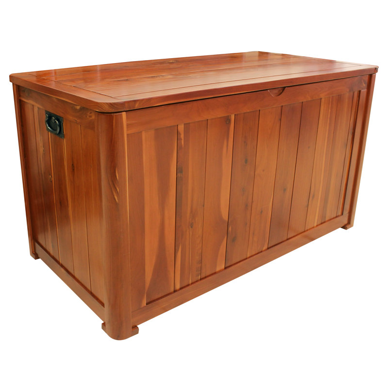 LeighCountry 20 Gallon Solid Wood Deck Box Wayfair